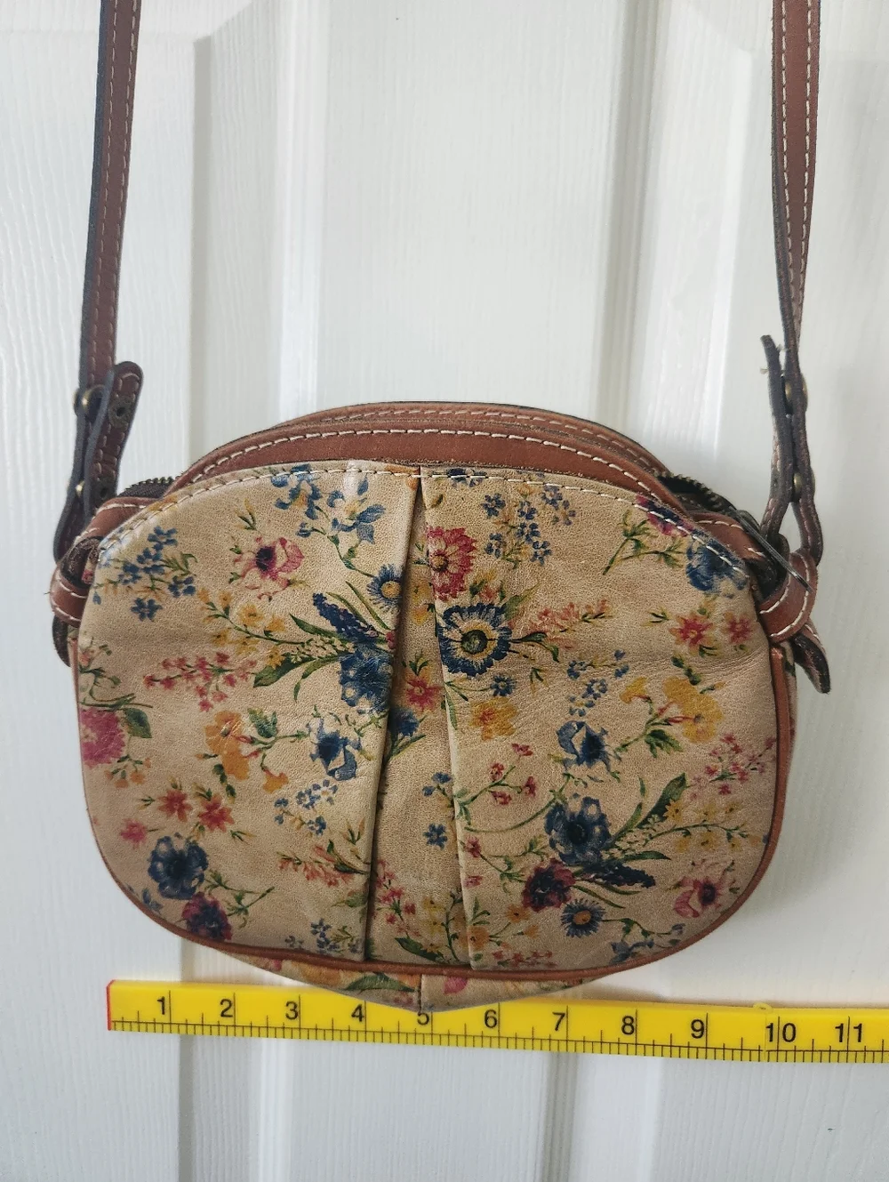 Patrisha Nash Prairie Rose Crossbody Leather Purse - Picture 9 of 10